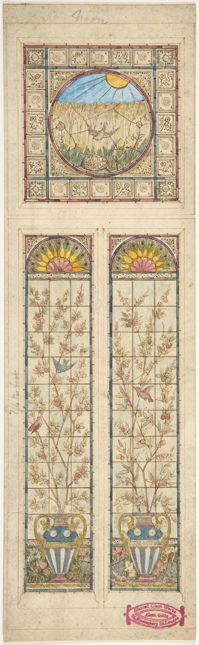Vitray pencere tasarımı, 1866-92. by Alexander Gibbs