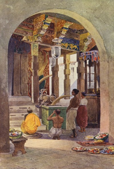 Diş Tapınağı, Kandy, İç by Alexander Henry Hallam Murray