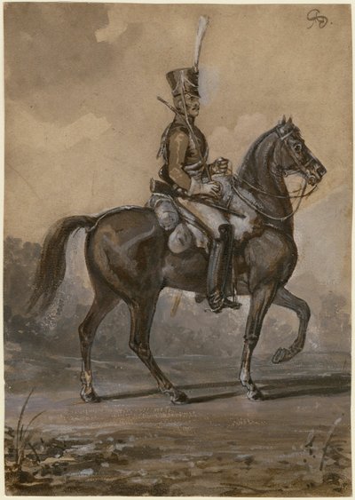 Rus ejderhası - Sauerweid, Alexander Ivanovich (1783-1844) - 1820 - Kağıt üzerine suluboya - 22,9x16,2 - Özel Koleksiyon by Alexander Ivanovich Sauerweid