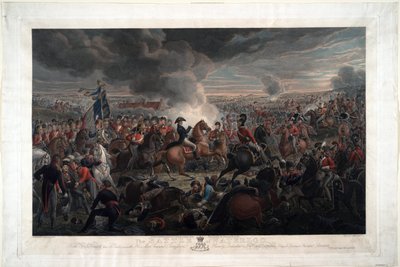 Waterloo Savaşı - Sauerweid, Alexander Ivanovich (1783-1844) - 1819 - Gravür, suluboya - 61,6x91,3 - Özel Koleksiyon by Alexander Ivanovich Sauerweid