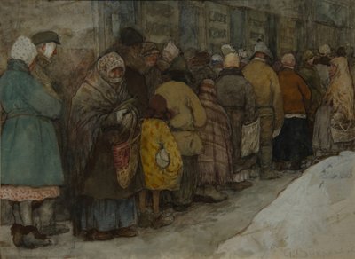 Kuyruk, yaklaşık 1921 by Alexander Ivanovich Vakhrameyev