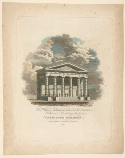 Bowery Tiyatrosu, New York, NY by Alexander Jackson Davis