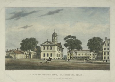 Harvard Üniversitesi, Cambridge, Mass., 1828 by Alexander Jackson Davis