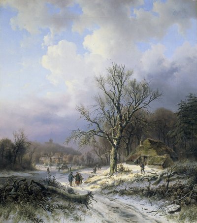 Kar Manzarası by Alexander Joseph Daiwaille