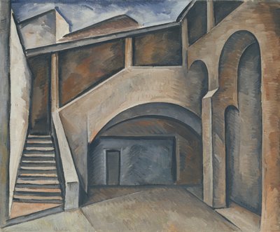Avlu, 1913 by Alexander Kanoldt