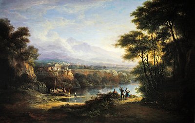 Klasik manzara (tuval üzerine yağlı boya) by Alexander Nasmyth