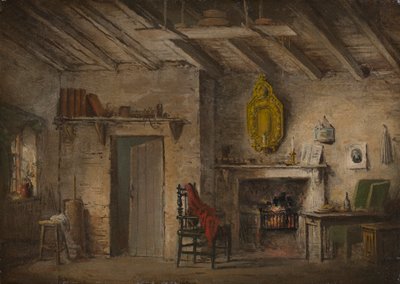 Heart of Midlothian için Sahne Tasarımı; Dekanların Kulübesi by Alexander Nasmyth