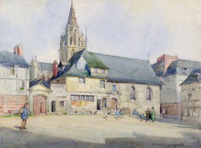 Caudebec-en-Caux (suluboya) by Alexander Nesbit Paterson