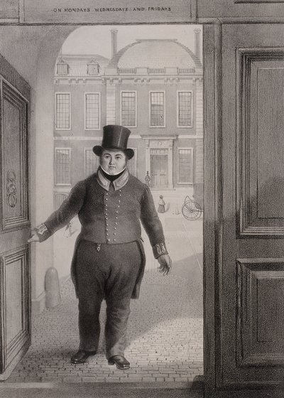 Giriş Kapısı, British Museum, Holborn, Londra, c1850 by Alexander O
