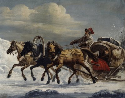 Troyka. 1816 by Alexander Osipovich Orlowski