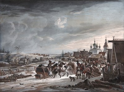 Kış, 1825 by Alexander Osipovich Orlowski