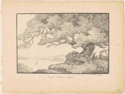 Hudson Nehri üzerinde by Alexander Robertson