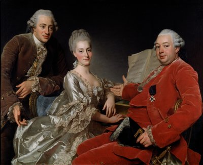 John Jennings Esq. ve kardeşi ve yengesi by Alexander Roslin
