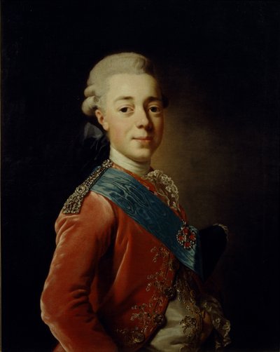 Grandük Pavel Petrovich'in Portresi 1754-1801, 1776 by Alexander Roslin