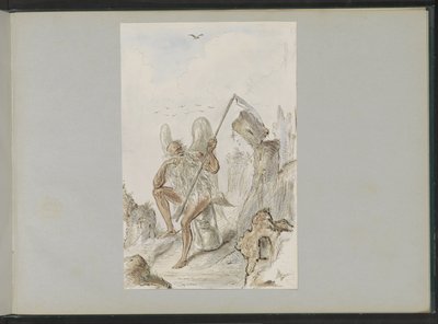 Bir manzara bir tırpan ile Baba Zaman by Alexander Ver Huell