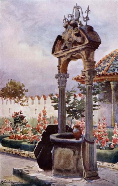 Endülüs Bahçesinde (renkli taş) by Alexander Wallace Rimington
