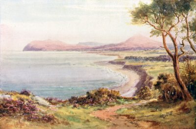 Killiney Körfezi ve Bray Head (renkli lito) by Alexander Williams
