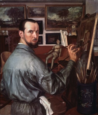 Otoportre, 1917 by Alexander Yevgenyevich Yakovlev