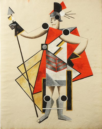 Görünmez Kadın oyunu için kostüm tasarımı, 1924 by Alexandra Alexandrowna Exter