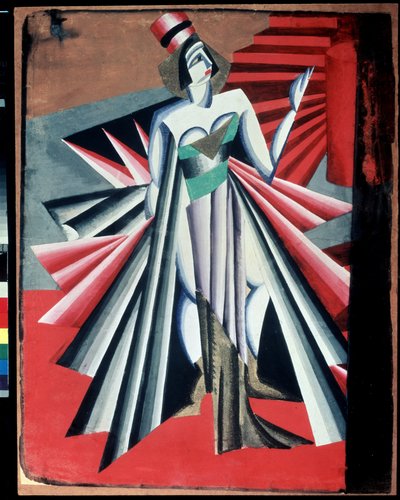 ""Herodia'dan Karakter"" Oscar Wilde'ın "Salome" adlı oyunundan karakterler için kostüm. Guaş, Alexandra Alexandrovna Exter (1882-1949) 1917 Devlet Merkez A. Bakhrushin Tiyatro Müzesi, Moskova, Rusya by Alexandra Alexandrowna Exter