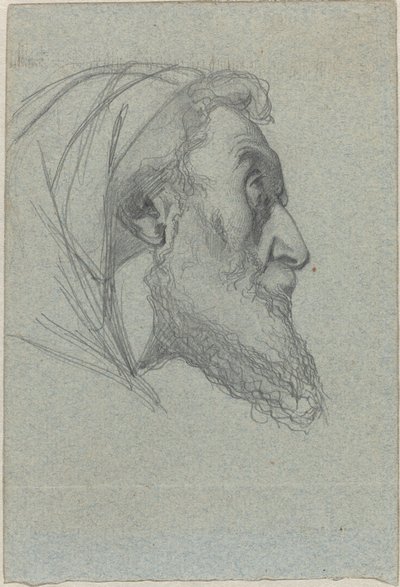 Profildeki Sakallı Adam (rekto) / Yukarıya Bakan Kadın (verso) by Alexandre Bida