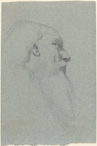 Sağa Bakan Sakallı Bir Adamın Başı by Alexandre Bida