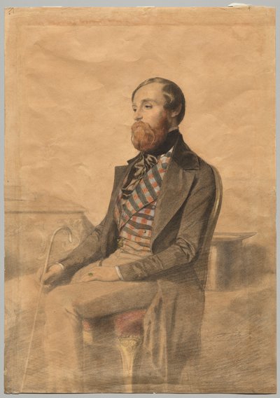 Alfred de Musset'in Portresi (1810-1857) by Alexandre Bida