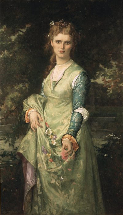 Christina Nilsson en Ophelie - Christina Nilsson (1843-1921) Ophelia rolünde, yazan Cabanel, Alexandre (1823-1889). Tuval üzerine yağlıboya by Alexandre Cabanel