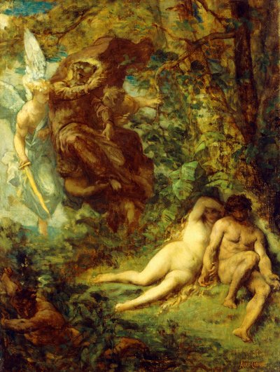 Paradise Lost için çalışma, by Alexandre Cabanel