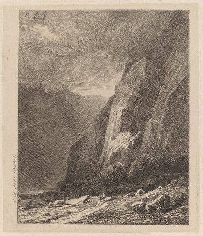 Fırtınada Uçurumlar by Alexandre Calame