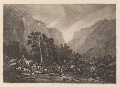 Yıkılmış Bir Evin Yanındaki Çift by Alexandre Calame