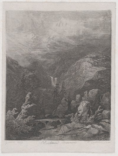 Manzara, 1839. by Alexandre Calame