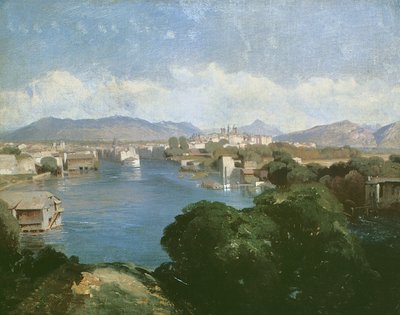 Saint-Jean-Sur, Cenevre (tuval üzerine yağlı boya) by Alexandre Calame