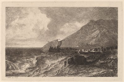 Bir Kıyıda Gemi Enkazı by Alexandre Calame