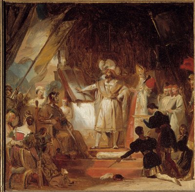 François I silah şövalyesi Bayard (16. yüzyıl). 20 Ocak 1515'te François, Bayard'ı Dauphiné'ye Korgeneral olarak atadım. Marignan'da, zafer akşamı, François "şövalyelik emrini elinden almak" istedim. Böylece sonraki m by Alexandre Evariste Fragonard