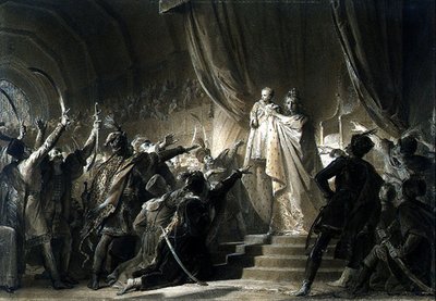 İmparatoriçe Maria-Theresa (1717-80) geleceğin II. Joseph