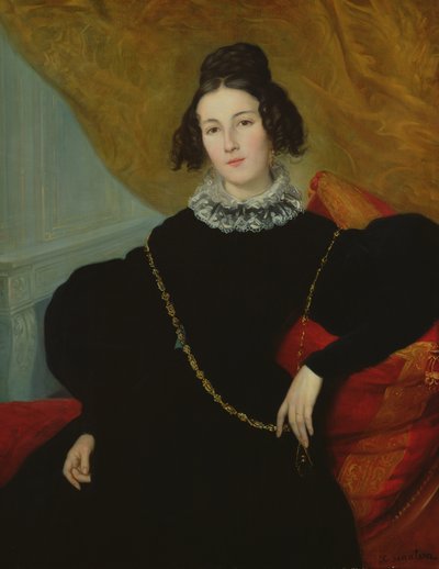 Madam Kalabalığın Portresi by Alexandre Francois Xavier Sigalon