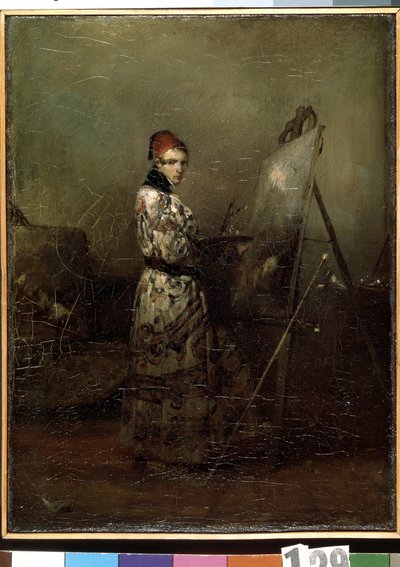 ""Otoportre"" (otoportre) Tablosu Alexandre Gabriel Decamps (1803-1860) 1830 Hermitage Müzesi, Sankt Petersburg by Alexandre Gabriel Decamps