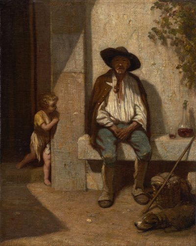 İtalyan Köylü, 1842 by Alexandre Gabriel Decamps