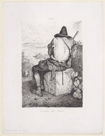 Domuz Bekçisi, 1843. by Alexandre Gabriel Decamps