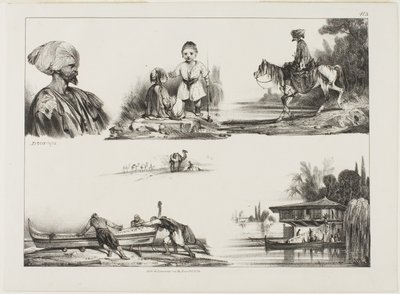 Eskiz Sayfası, No. 3 by Alexandre Gabriel Decamps