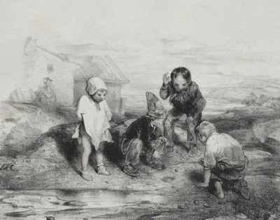 Karar Veren Atış. by Alexandre Gabriel Decamps