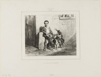 Küçük Savoyard by Alexandre Gabriel Decamps