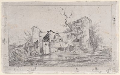 Çamaşırcı Kadınlar, 1833-38. by Alexandre Gabriel Decamps