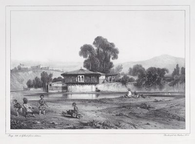 Türk Kışlası, 1823-60. by Alexandre Gabriel Decamps