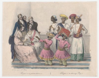 Bayees veya Dans Eden Çocuklar, Hint ve Avrupa Tarzını Örnekleyen Yirmi Dört Plakadan..., 1832 by Alexandre Marie Colin