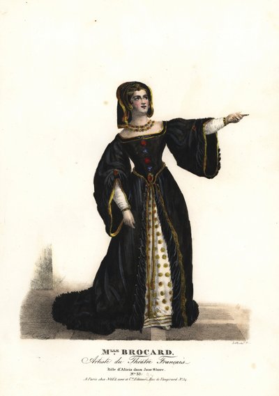 Bayan Suzanne Brocard, Nepumucene Lemercier, Theatre Français tarafından Jane Shore