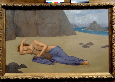 Orphee Resminin Ağıtı Alexandre Seon (1855-1917) 1896. Dim. 0,73 x 1,16 m. Musée d'Orsay, Paris by Alexandre Seon