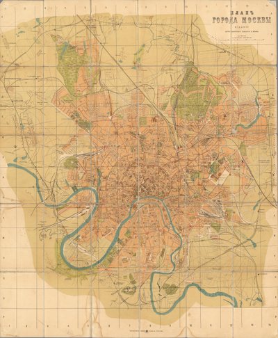 Moskova Planı, 1916. by Alexei Alexeevich Ilyin