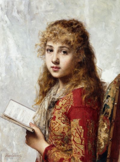 tefekkür, by Alexei Alexevich Harlamoff